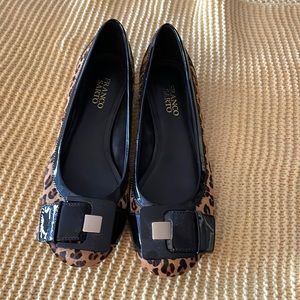 Franco Sarto leopard flats